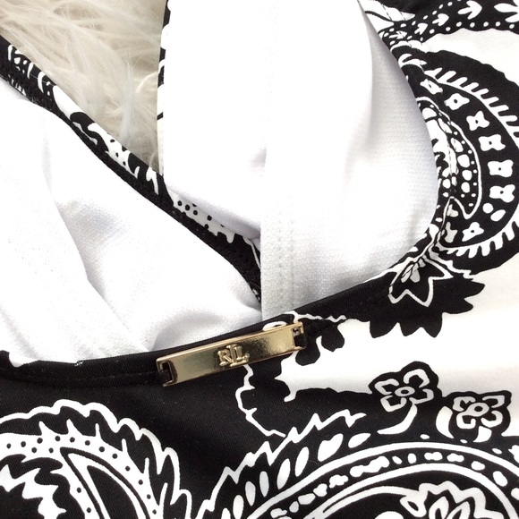 NWOT Ralph Lauren Tummy Control Paisley Swimsuit - Picture 7 of 8